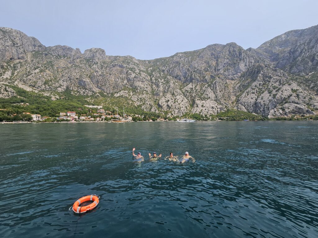 boat tours swimming sea mountains